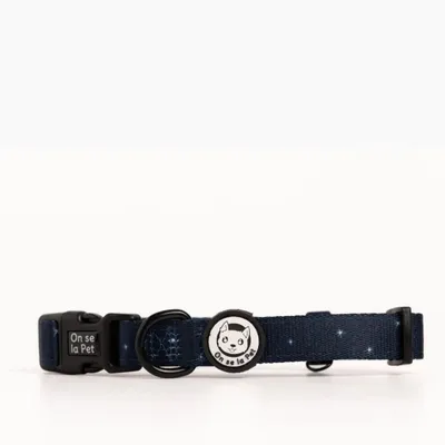 On se la Pet - Collier pour chien rembourré et résistant - Bleu Nuit