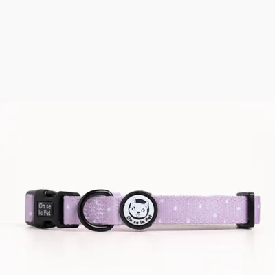 On se la Pet - Collier pour chien rembourré et résistant - Lilas