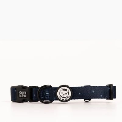 On se la Pet - Collier pour chien rembourré et résistant - Bleu Nuit