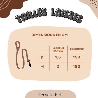 On se la Pet - Laisse pour chien avec poignée rembourrée - Lilas