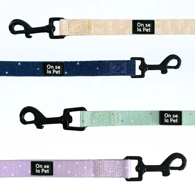 On se la Pet - Laisse pour chien avec poignée rembourrée - Beige Tropical