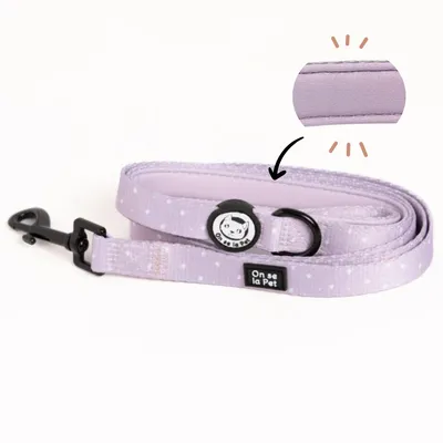 On se la Pet - Laisse pour chien avec poignée rembourrée - Lilas