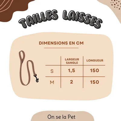 On se la Pet - Laisse pour chien avec poignée rembourrée - Lilas