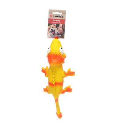 jeux Lizzy Caméléon Jaune 30 cm pour chien