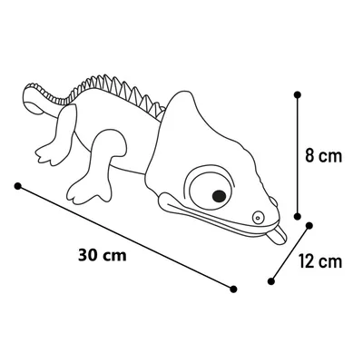 Flamingo - Jouet Lizzy Caméléon Jaune 30 cm pour chien
