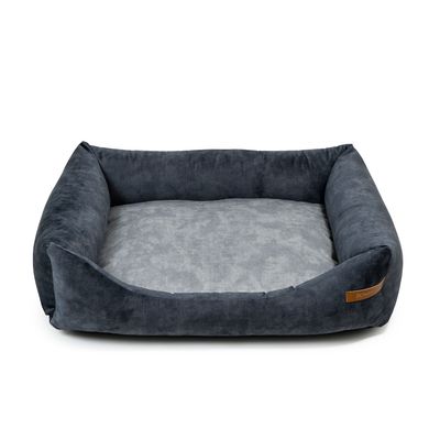 Otto lit orthopédique pour chien 2 en 1, graphite avec gris