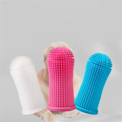 CoolPetGear Lot de brosses à dents pour chien 4 pièces.