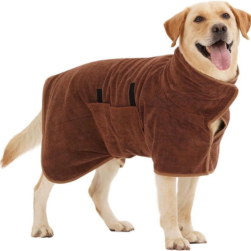 CoolPetGear Mikrofaser-Hundebademantel