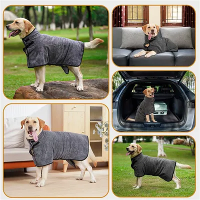 CoolPetGear Peignoir en microfibre pour chien