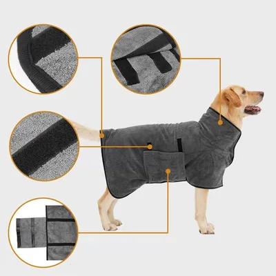 CoolPetGear Peignoir en microfibre pour chien