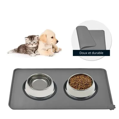 IntiMeg Tapis de nourriture en silicone pour chien et chat