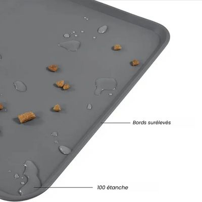 IntiMeg Tapis de nourriture en silicone pour chien et chat