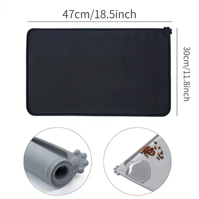 IntiMeg Tapis de nourriture en silicone pour chien et chat