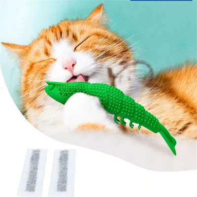 MCBOSON  Jouet à mâcher pour chat portable en silicone