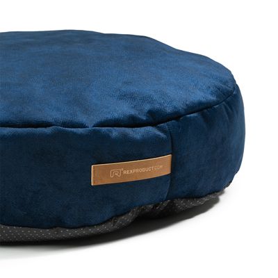 Coco adorable coussin rond bleu marine
