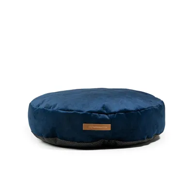 Coco adorable coussin rond bleu marine