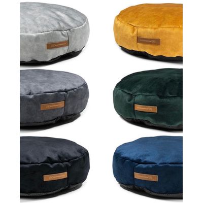 Coco adorable coussin rond bleu marine