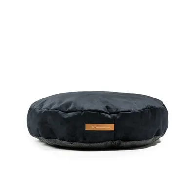 Coco adorable coussin rond noir