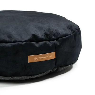 Coco adorable coussin rond noir