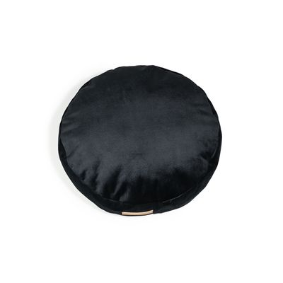 Coco adorable coussin rond noir