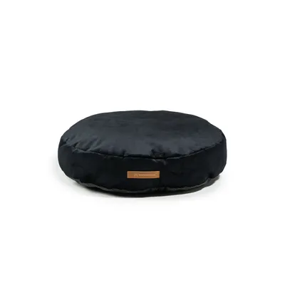 Coco adorable coussin rond noir