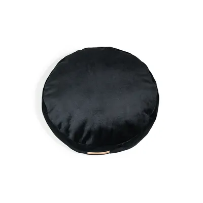 Coco adorable coussin rond noir