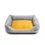 Rexproduct Otto lit pour chien confortable 2 en 1, gris avec jaune