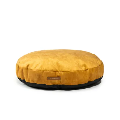 Coco adorable coussin rond jaune