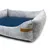 Rexproduct Otto lit pour chien confortable 2 en 1, gris avec bleu marine
