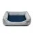 Rexproduct Otto lit pour chien confortable 2 en 1, gris avec bleu marine