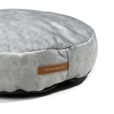 Coco adorable coussin rond gris