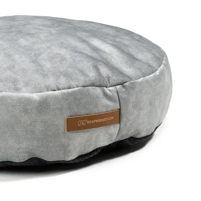 Coco adorable coussin rond gris