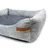 Rexproduct Otto lit pour chien confortable 2 en 1, gris avec graphite