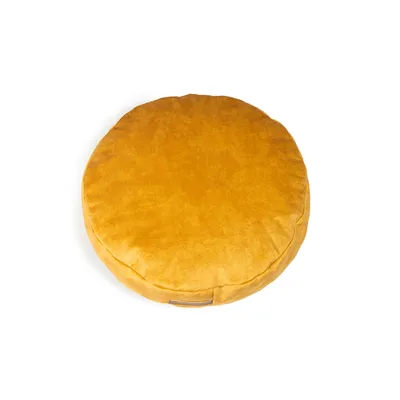 Coco adorable coussin rond jaune