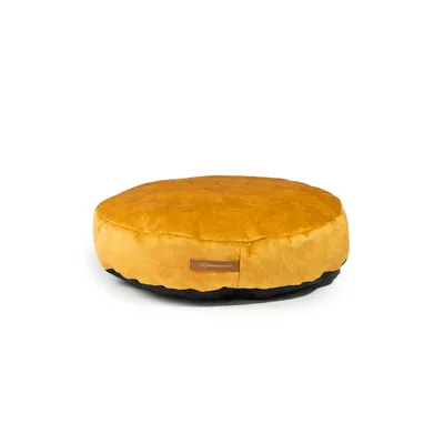 Coco adorable coussin rond jaune