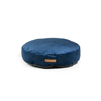 Coco adorable coussin rond bleu marine