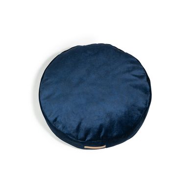Coco adorable coussin rond bleu marine