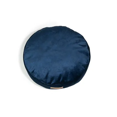 Coco adorable coussin rond bleu marine