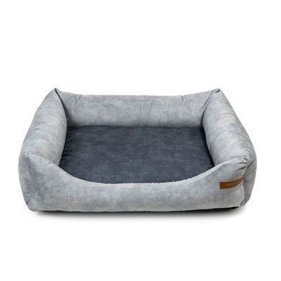 Rexproduct Otto lit pour chien confortable 2 en 1, gris avec graphite