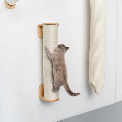 Mur d’escalade pour chat - Poteau mural en sisal XXL