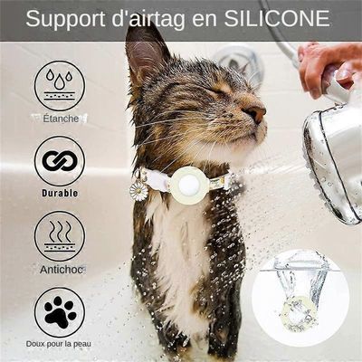 MCBOSON collar de flores para gato