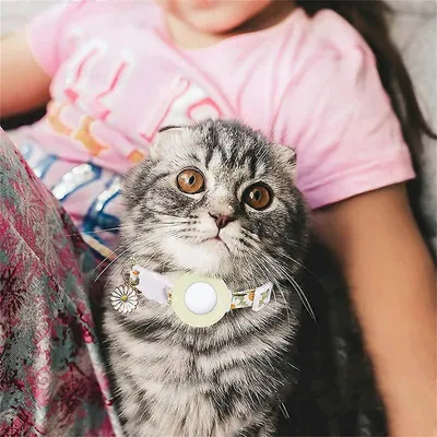 MCBOSON Collier de fleurs pour chat