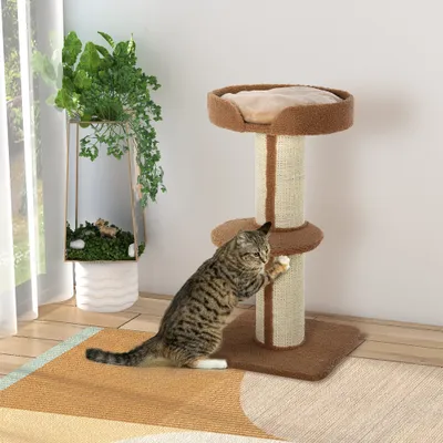 PawHut - arbre à chat griffoir panier observation