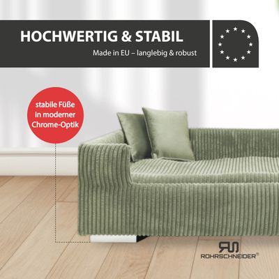 Rohrschneider Gepolstertes Hundesofa mit Chromfüssen