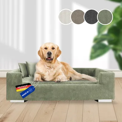 Rohrschneider Canapé pour chien rembourré avec pieds chromés