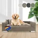 Rohrschneider Canapé pour chien rembourré avec pieds chromés