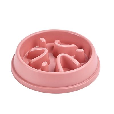 IntiMeg Gamelle anti-glouton pour chien et chat Rose