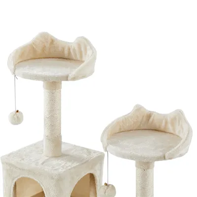 Grand Arbre à Chat Multiniveau Avec Poteaux En Sisal 209 Cm De Haut Grand Arbre à Chat Multiniveau Avec Poteaux En Sisal 209 Cm De Haut
