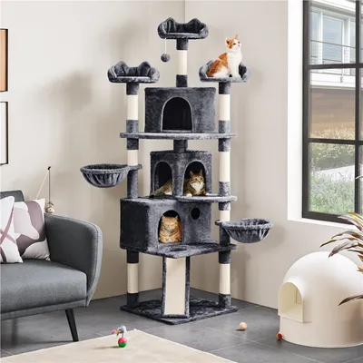 Arbre à Chat Géant Tour De Chat Poteaux En Sisal 194 Cm
