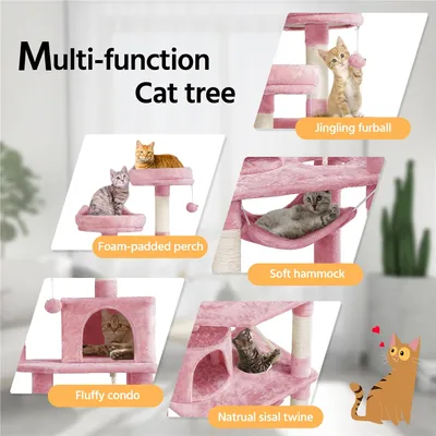 Yaheetech Arbre à chat Aspect Mignon